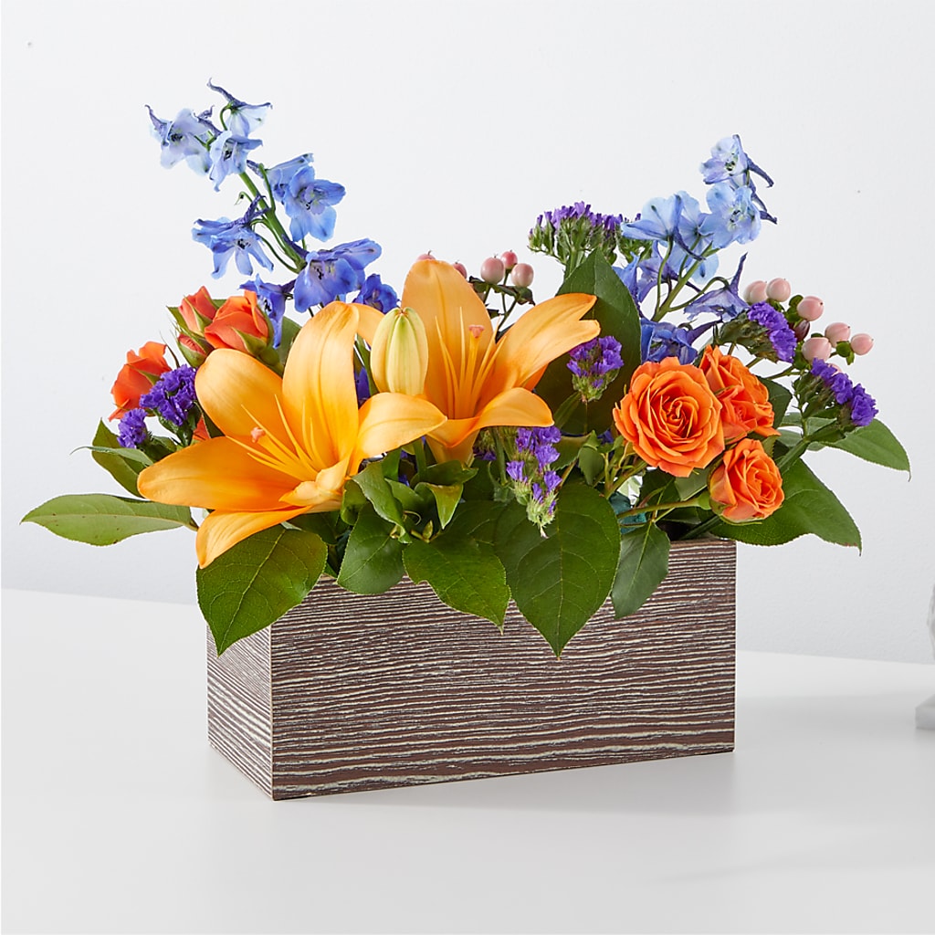 Radiant Citrus Box Bouquet – Flowers Of Naples, Naples FL