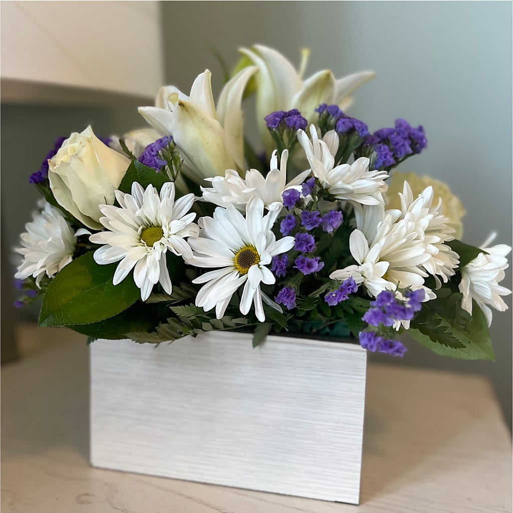 Beyond Blue Box Bouquet – Flowers Of Naples, Naples FL