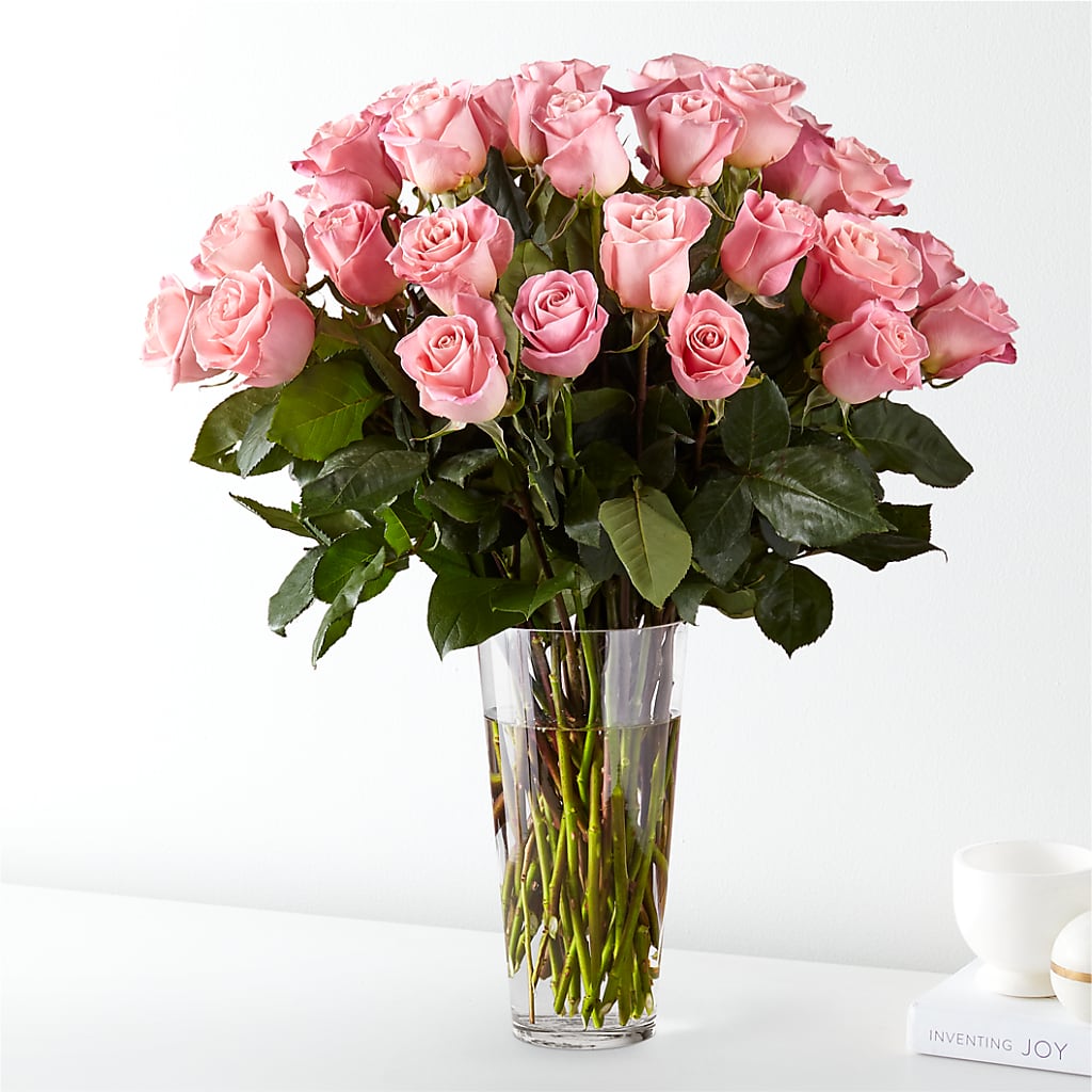 Long Stem Pink Rose Bouquet – Flowers Of Naples, Naples FL
