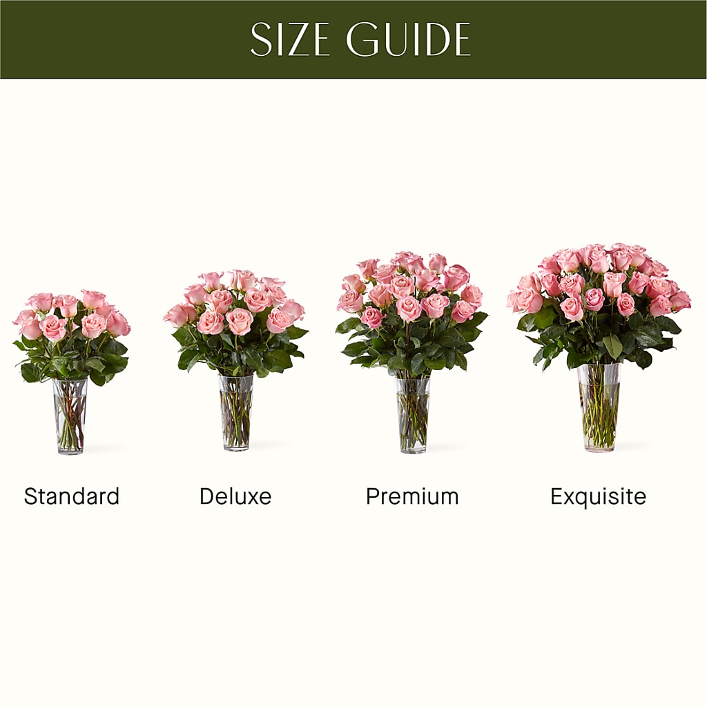 Long Stem Pink Rose Bouquet – Flowers Of Naples, Naples FL