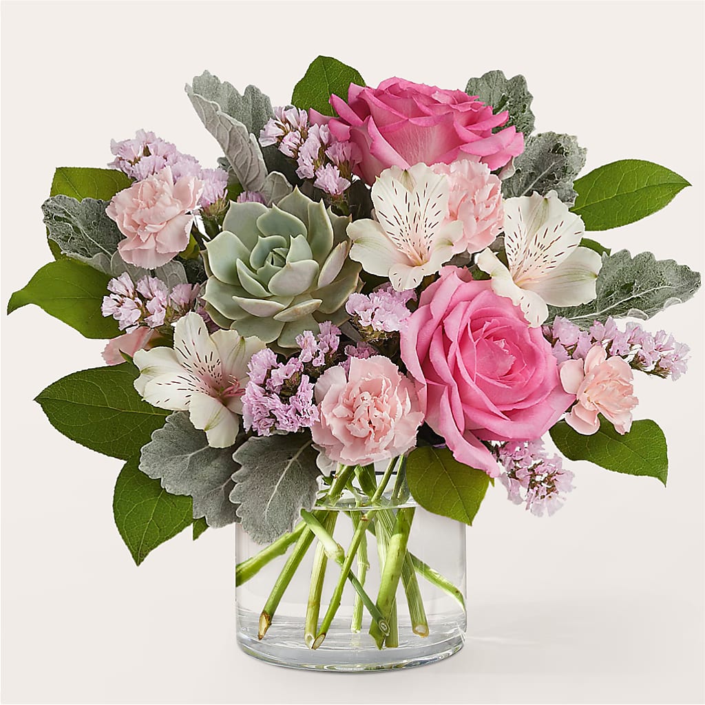 Dusty Rose Bouquet – Flowers Of Naples, Naples FL