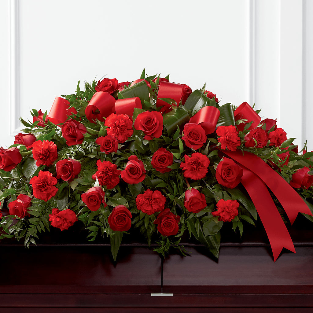 Tribute of Life Casket Spray – Flowers Of Naples, Naples FL