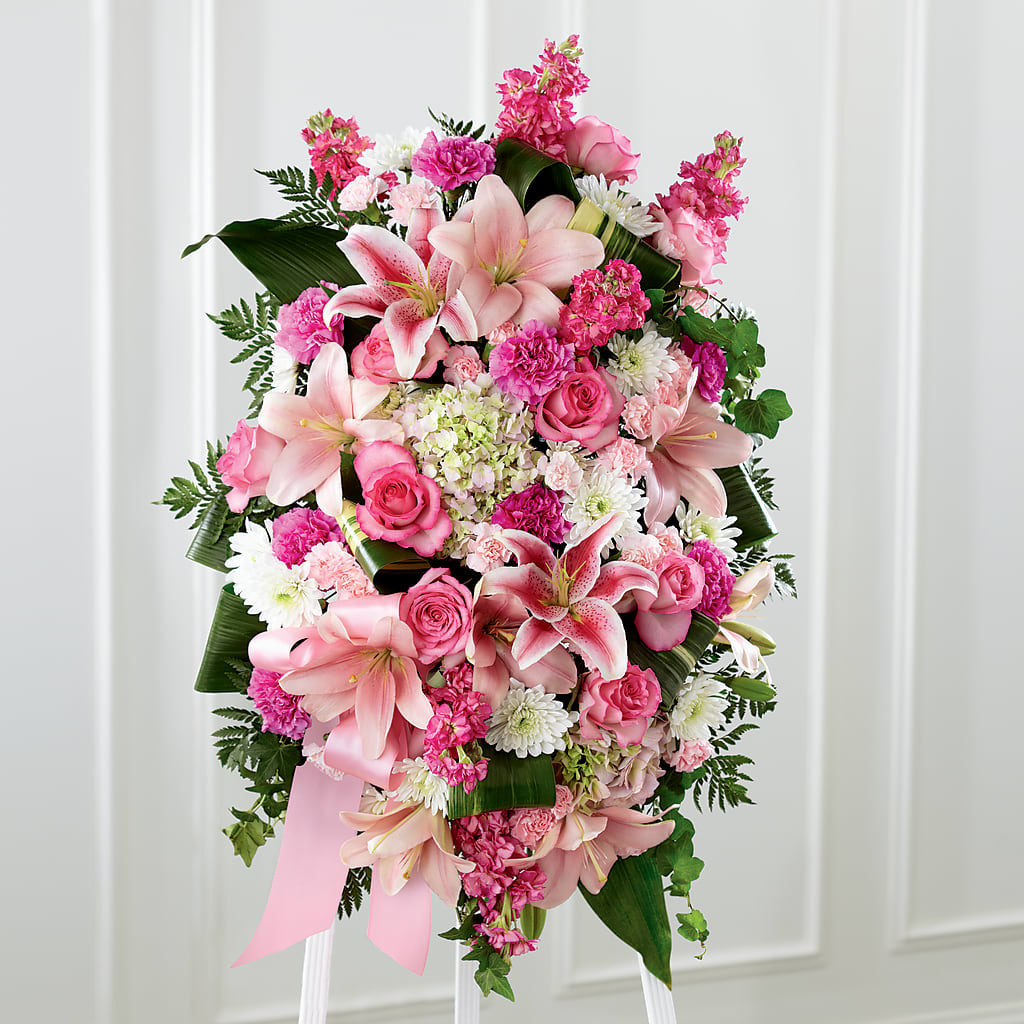 Comforting Standing Spray – Flowers Of Naples, Naples FL