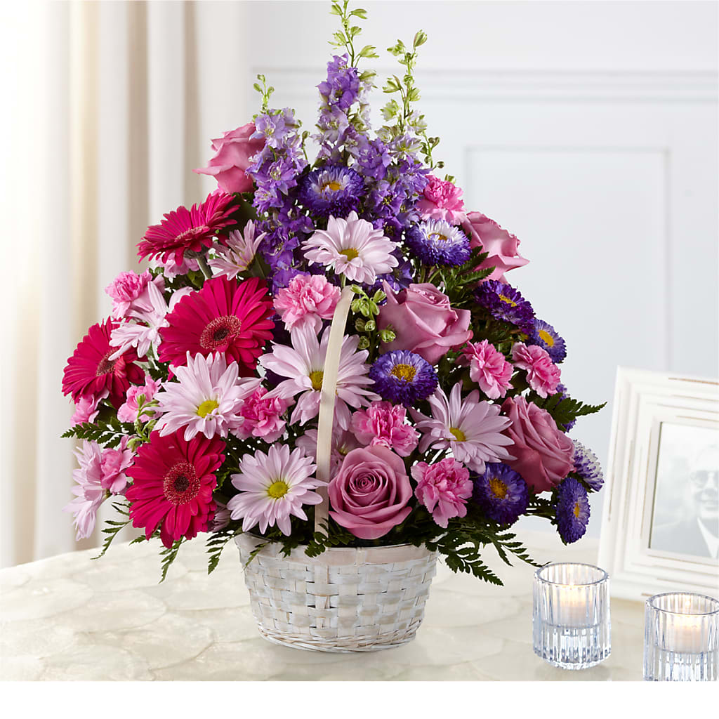 Pastel Peace Basket – Flowers Of Naples, Naples FL