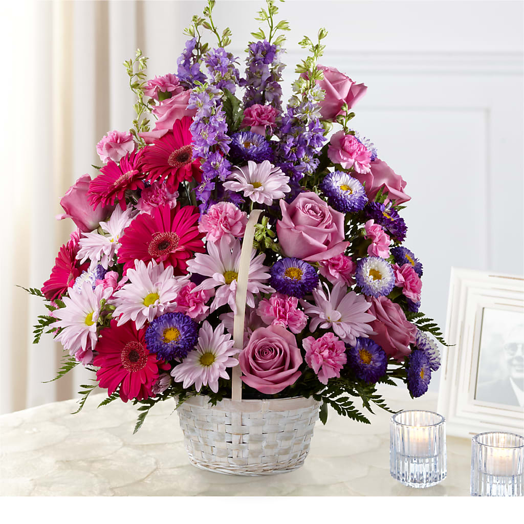 Pastel Peace Basket – Flowers Of Naples, Naples FL