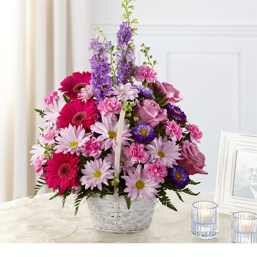 Pastel Peace Basket – Flowers Of Naples, Naples FL