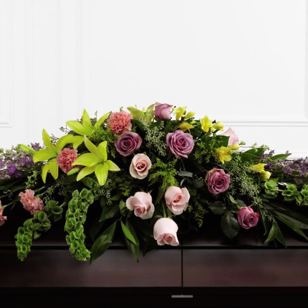 Forever Beloved Casket Spray – Flowers Of Naples, Naples FL