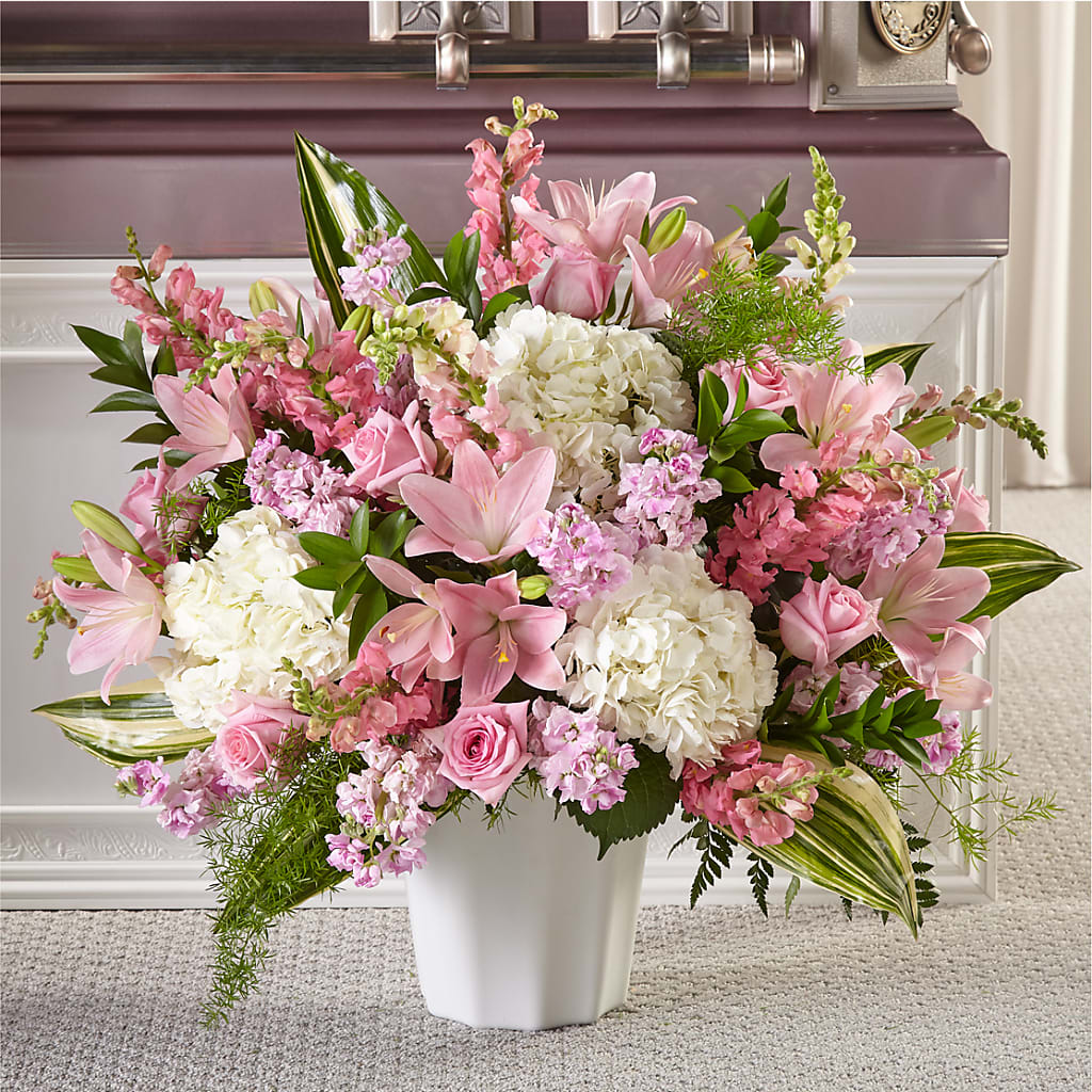 Simply Serene Floor Basket – Flowers Of Naples, Naples FL