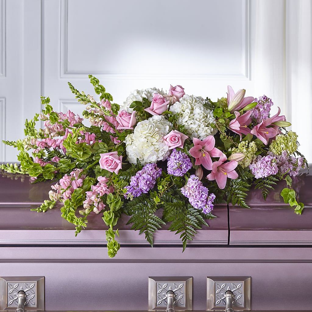 Life's Gratitude Casket Spray – Flowers Of Naples, Naples FL