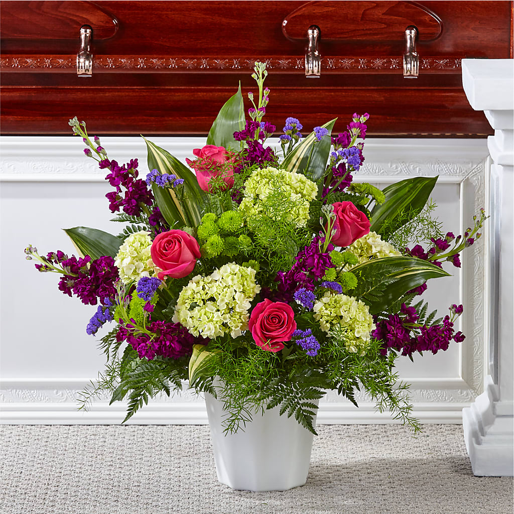 Beautiful Horizons Floor Basket – Flowers Of Naples, Naples FL