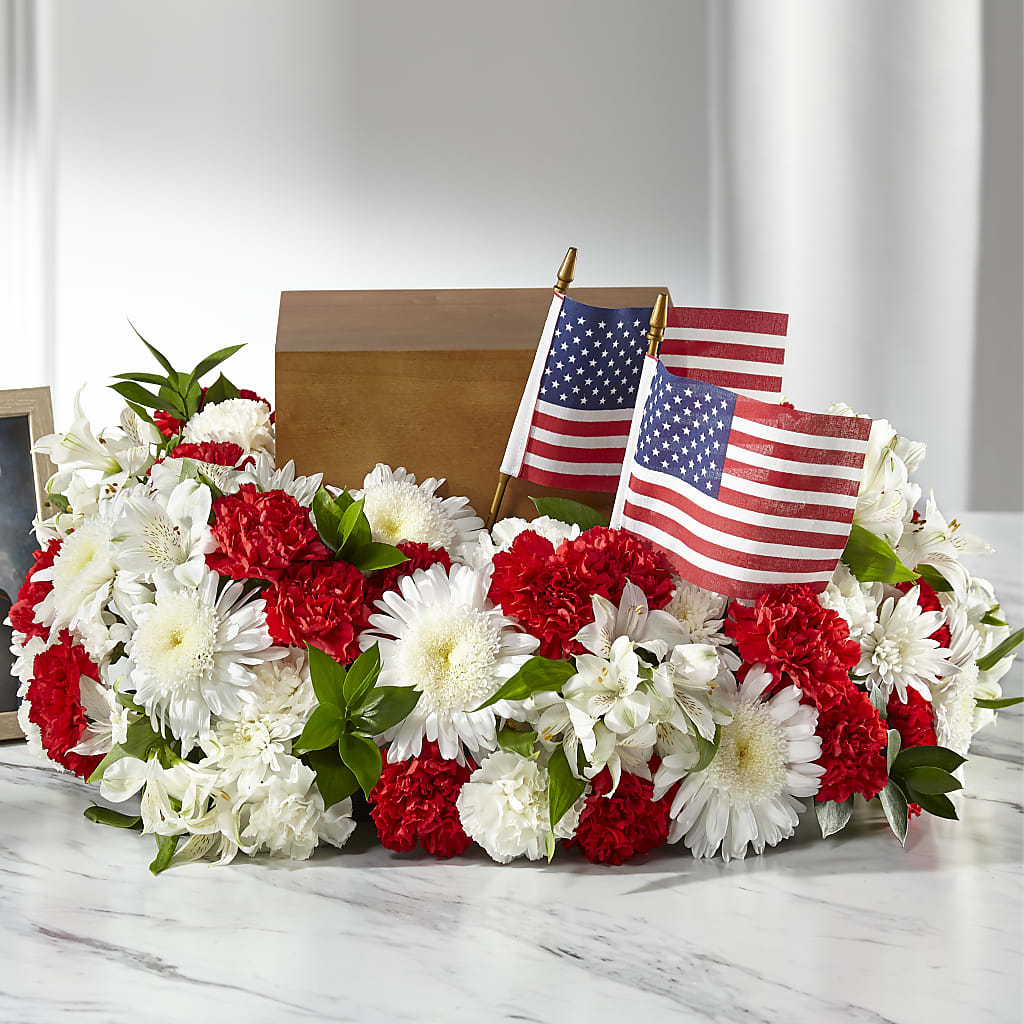 Spirit of Patriotism Cremation Adornment – Flowers Of Naples, Naples FL