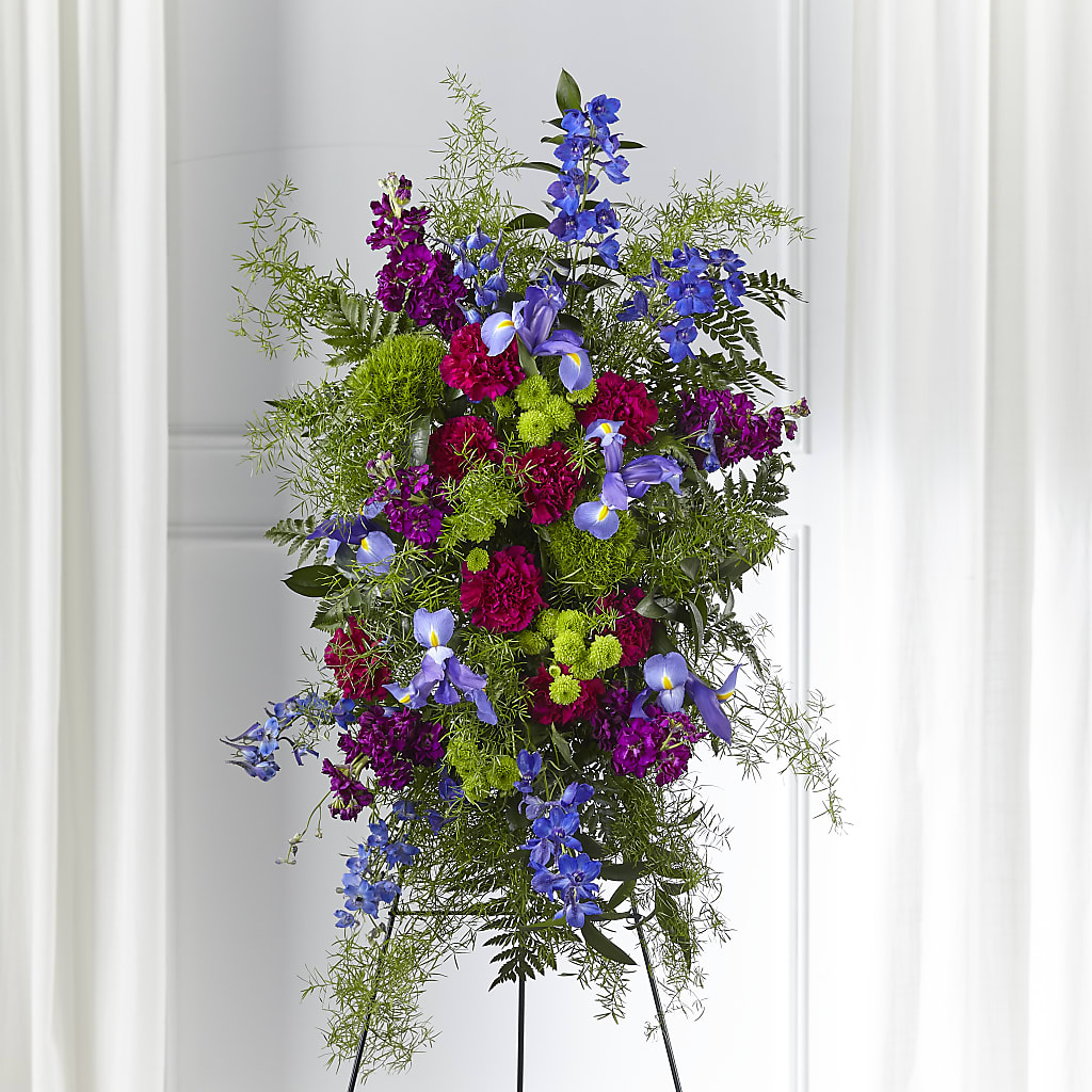 Heavenly Skies Standing Spray – Flowers Of Naples, Naples FL