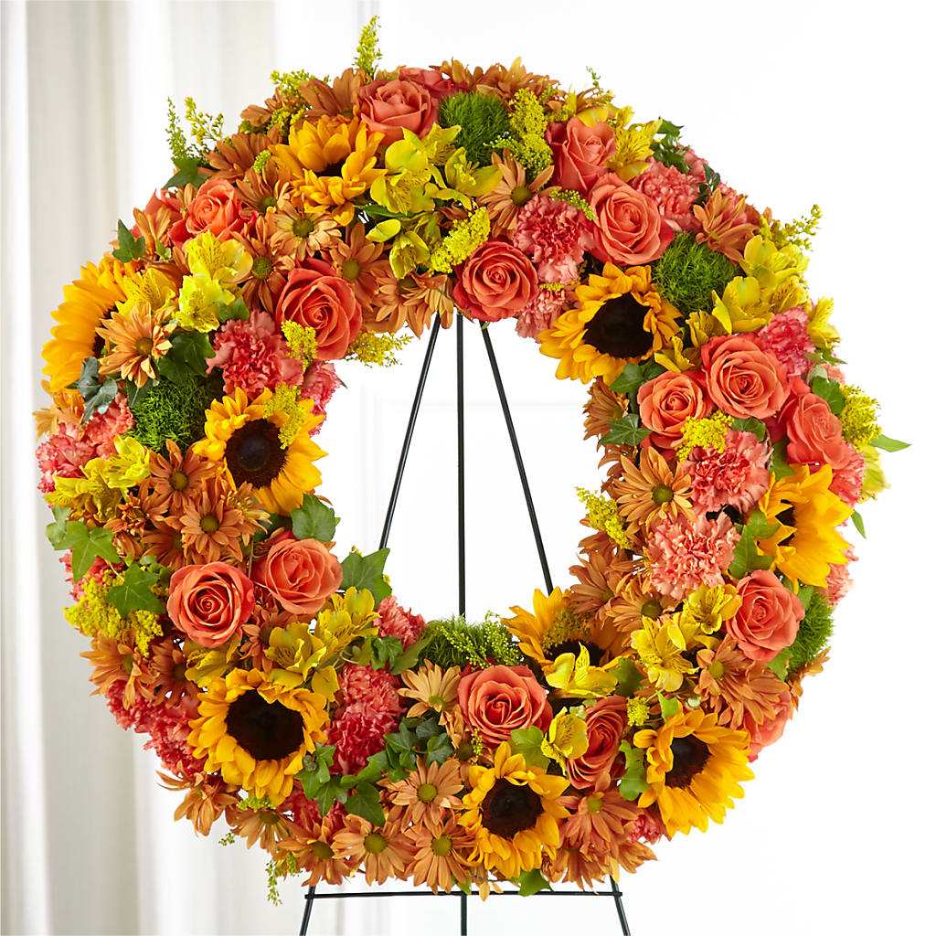 Autumnal Memories Wreath (Standard) – Flowers Of Naples, Naples FL