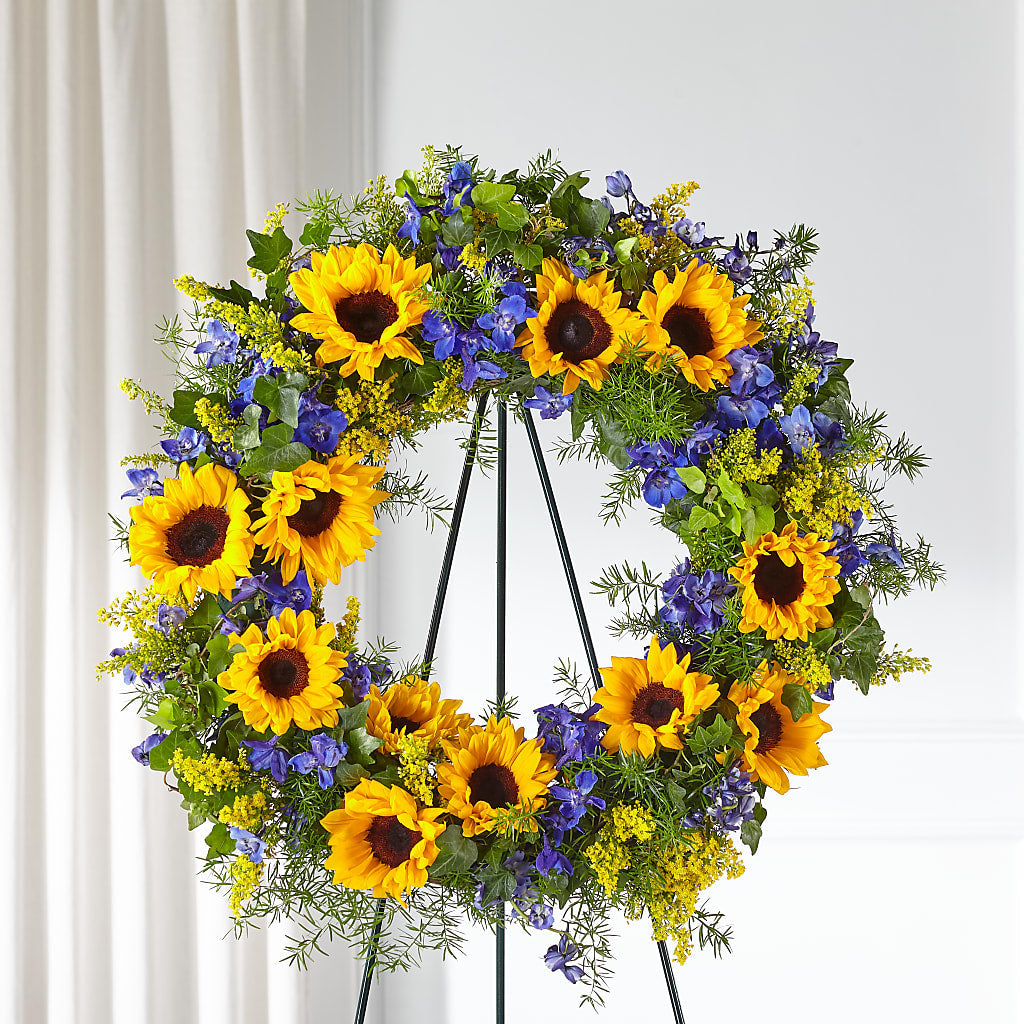 Bright Rays Wreath – Flowers Of Naples, Naples FL