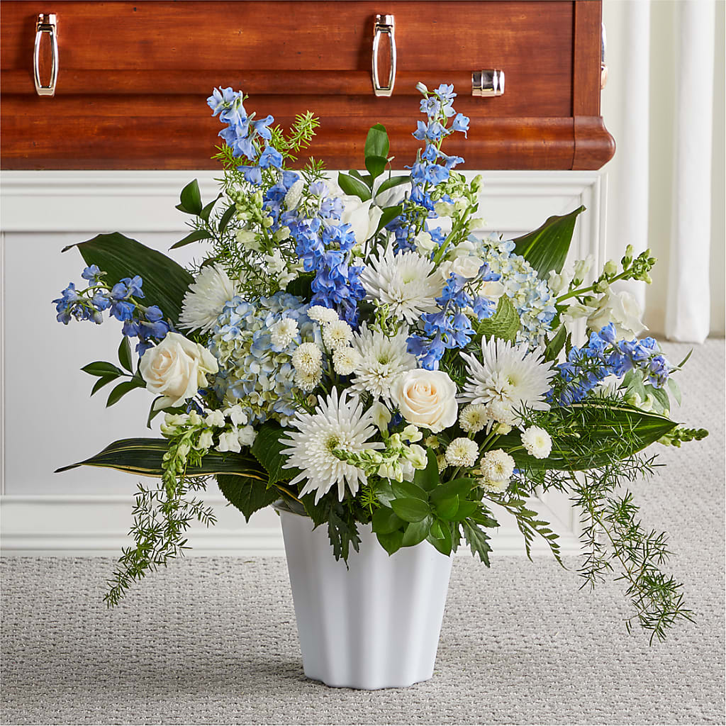 Everlasting Memories Floor Basket – Flowers Of Naples, Naples FL