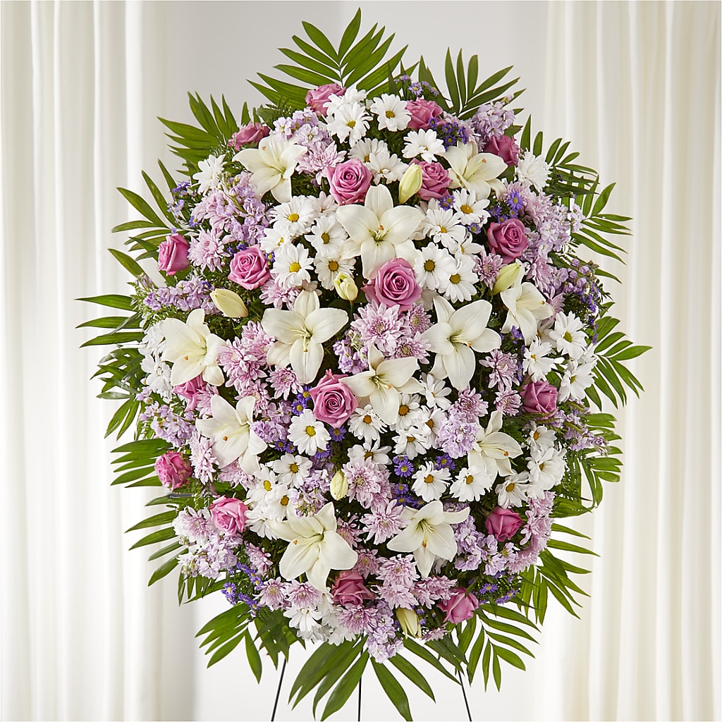 Surrounded by Love Standing Spray – Flowers Of Naples, Naples FL