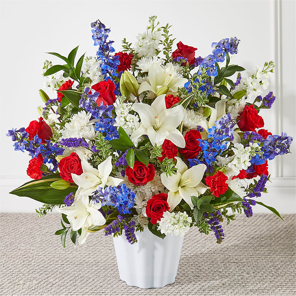 Consoled Floor Basket – Flowers Of Naples, Naples FL