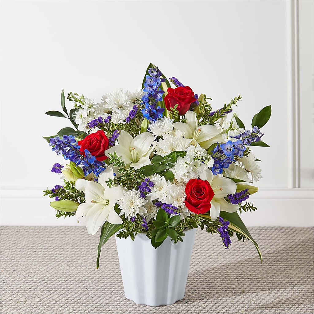 Consoled Floor Basket – Flowers Of Naples, Naples FL