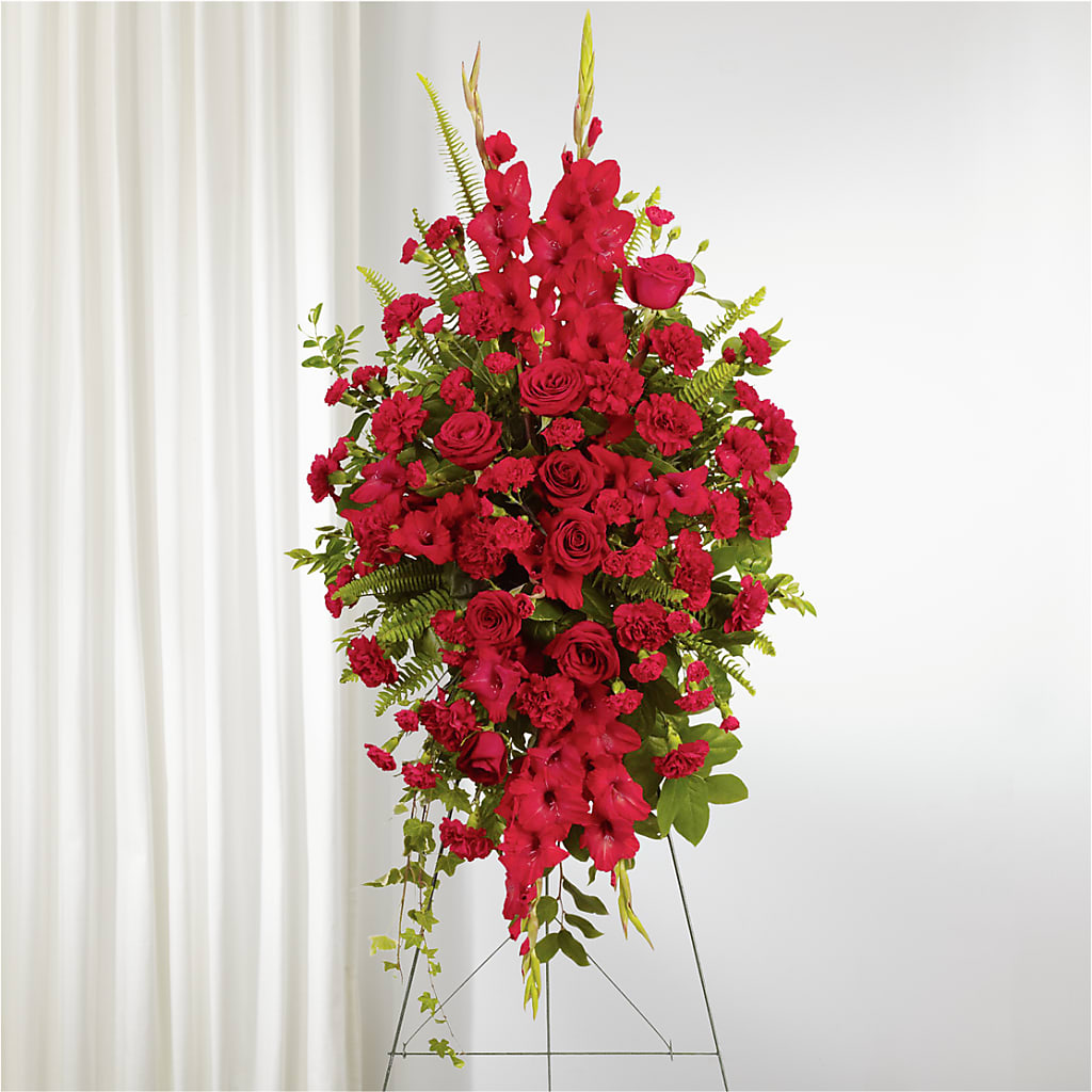 From the Heart Standing Spray – Flowers Of Naples, Naples FL