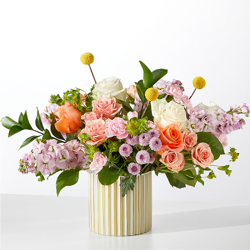 French Market Bouquet with Ivory Vase – Flowers Of Naples, Naples FL