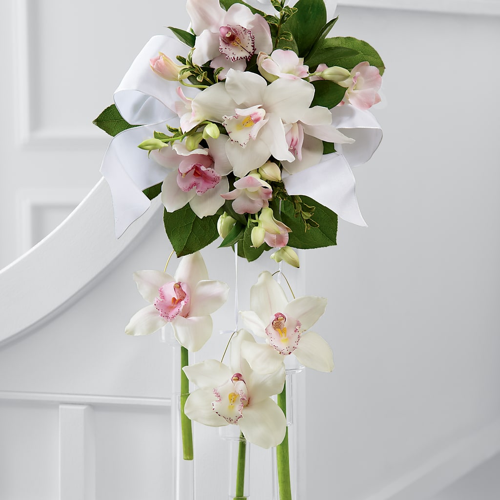 Perfect Entrance Pew Arrangement – Flowers Of Naples, Naples FL