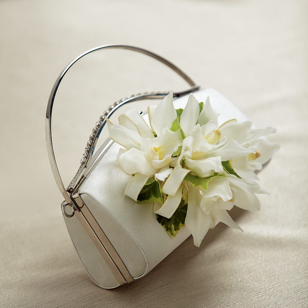 White Purse Decor – Flowers Of Naples, Naples FL