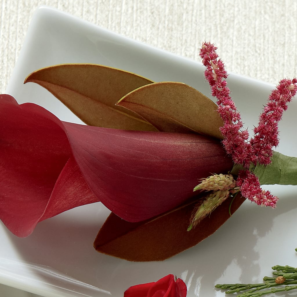 Red Calla Boutonniere – Flowers Of Naples, Naples FL