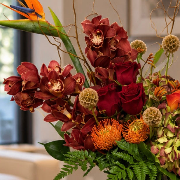 Burgundy Sunset Elegance –  Flowers Of Naples, Naples FL