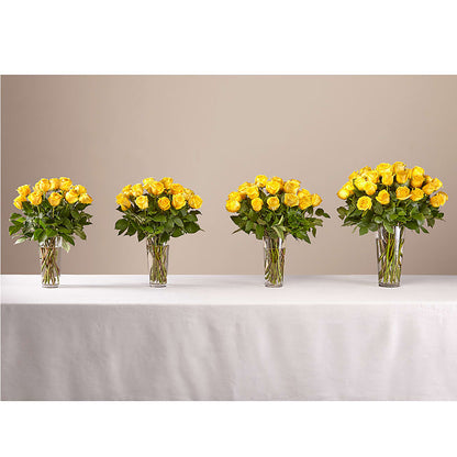 Long Stem Yellow Rose Bouquet –  Flowers Of Naples, Naples FL