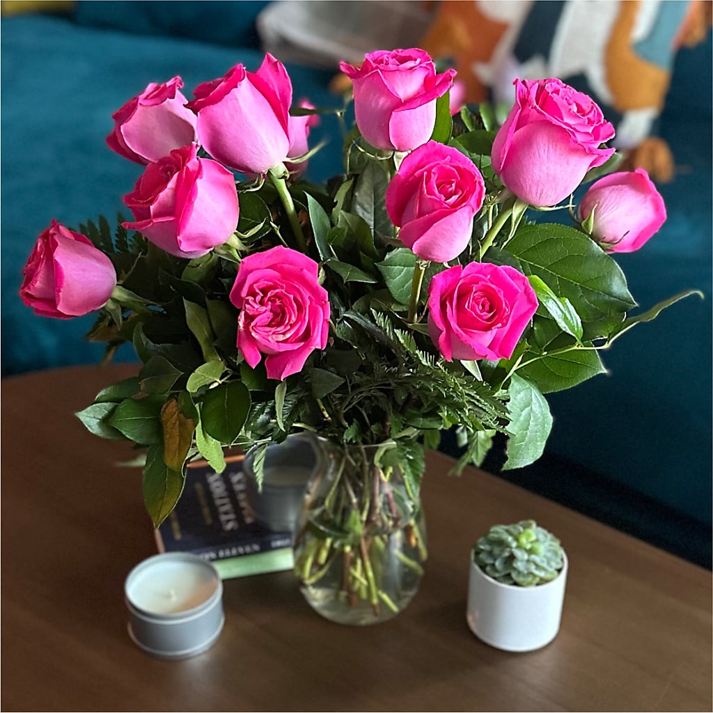 Long Stem Pink Rose Bouquet –  Flowers Of Naples, Naples FL