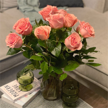 Long Stem Pink Rose Bouquet –  Flowers Of Naples, Naples FL