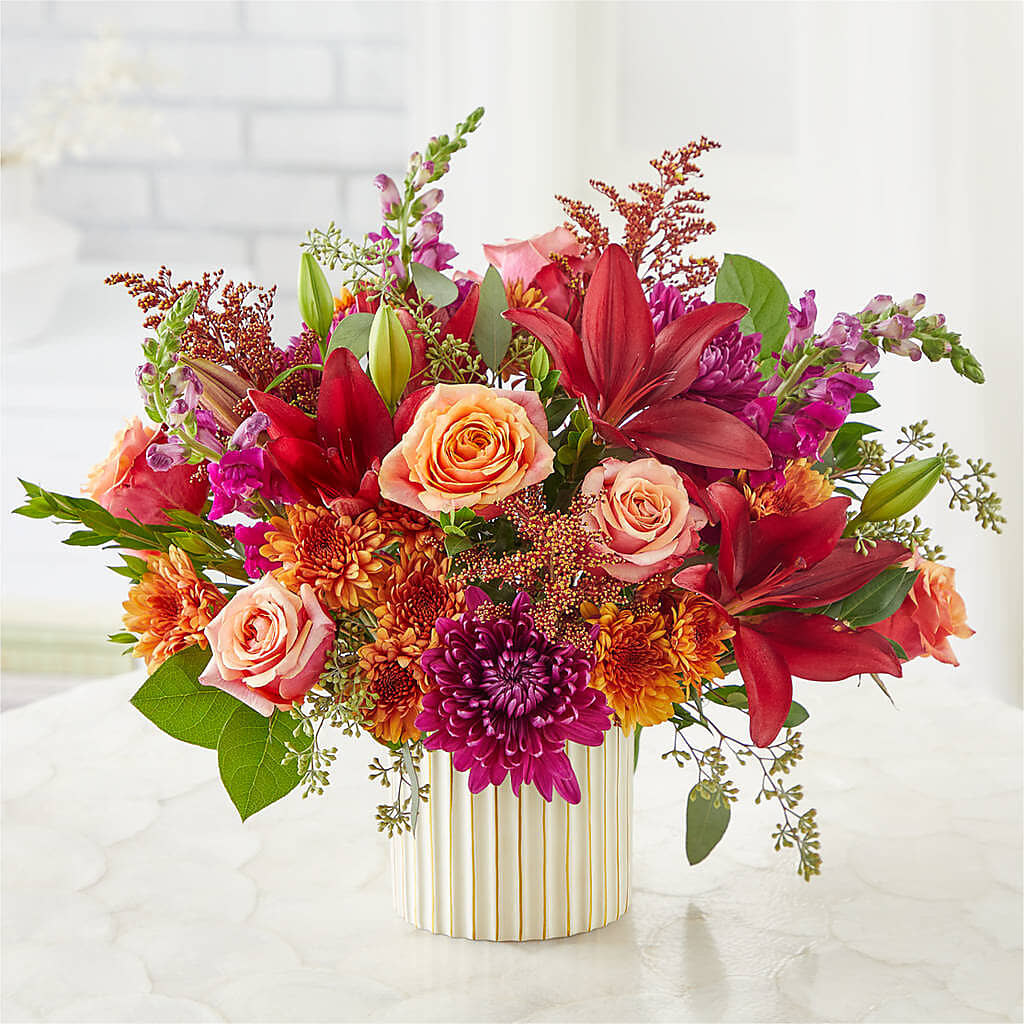 Burgundy Landscape Bouquet –  Flowers Of Naples, Naples FL