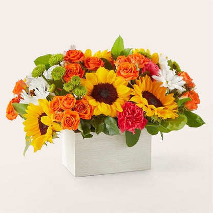 Sun-drenched Blooms Box Bouquet –  Flowers Of Naples, Naples FL