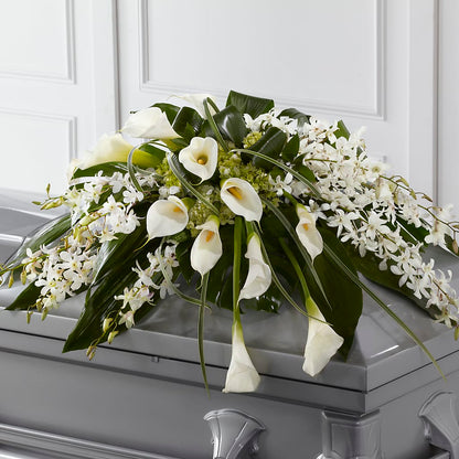 Angel Wings Casket Spray –  Flowers Of Naples, Naples FL