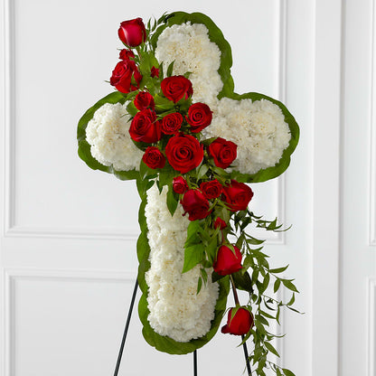 Floral Cross Easel –  Flowers Of Naples, Naples FL