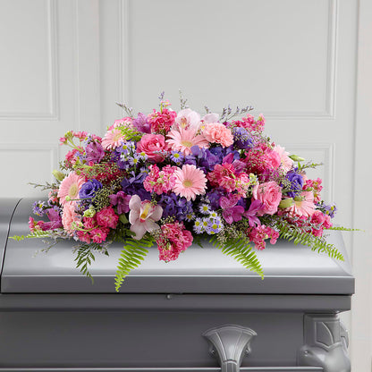 Glorious Garden Casket Spray –  Flowers Of Naples, Naples FL