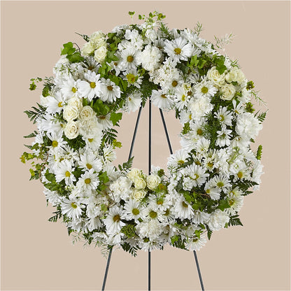 Faithful Wishes Wreath –  Flowers Of Naples, Naples FL