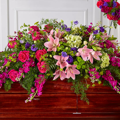 Radiant Tribute Casket Spray –  Flowers Of Naples, Naples FL