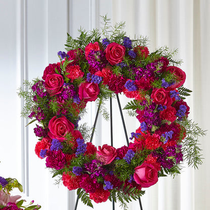 Calming Colors Wreath –  Flowers Of Naples, Naples FL