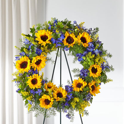 Bright Rays Wreath –  Flowers Of Naples, Naples FL