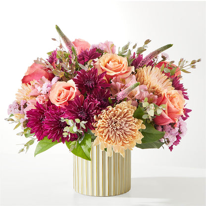 Berry Cobbler Bouquet with Ivory Vase –  Flowers Of Naples, Naples FL