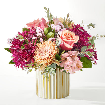Berry Cobbler Bouquet with Ivory Vase –  Flowers Of Naples, Naples FL