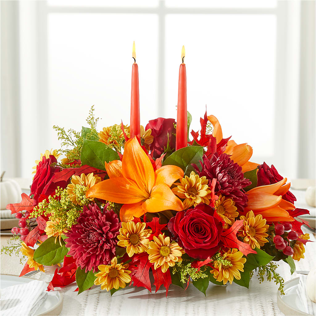 Autumn's Embrace Centerpiece –  Flowers Of Naples, Naples FL