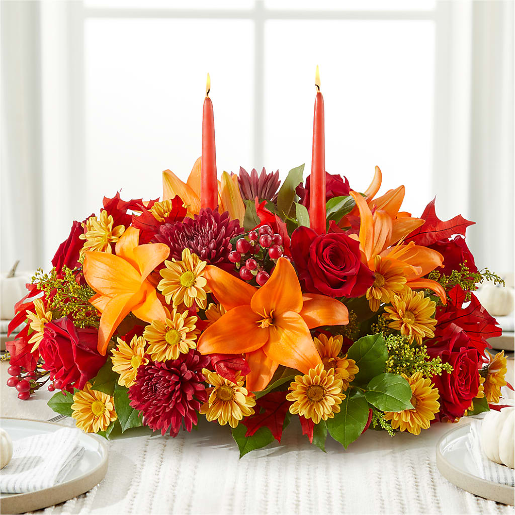 Autumn's Embrace Centerpiece –  Flowers Of Naples, Naples FL