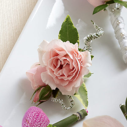 Pink Spray Rose Boutonniere –  Flowers Of Naples, Naples FL