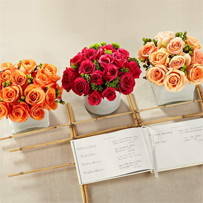 Dawn Rose Centerpiece –  Flowers Of Naples, Naples FL