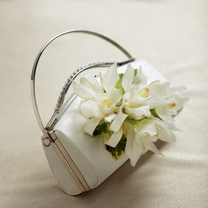 White Purse Decor –  Flowers Of Naples, Naples FL